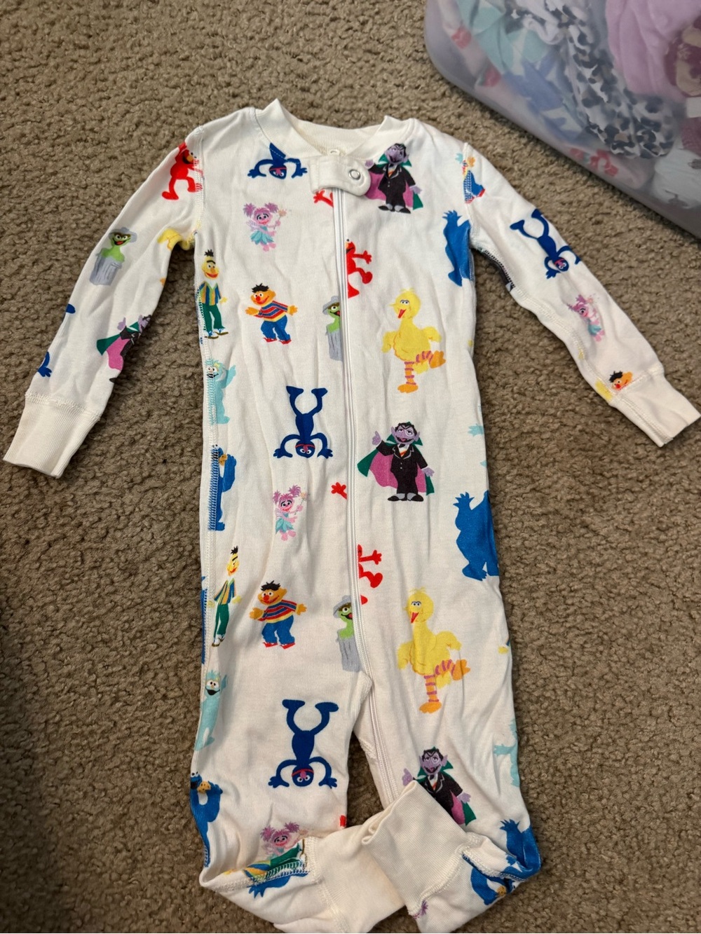 Hanna Andersson Sesame Street Character One-Piece Bodysuit